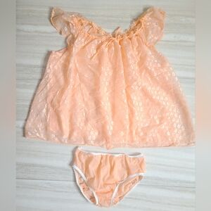 1950s Pink Babydoll Intimate Sleepwear - Lingerie - PJs - Pajamas - Vintage